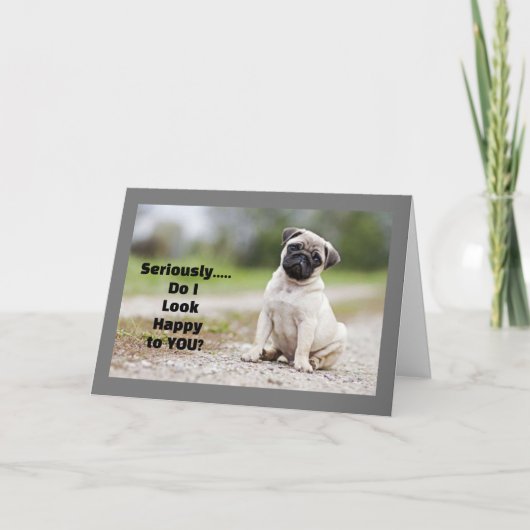 私が直接に*ハッピーバースデー*を言うことができれば! カード (正面)