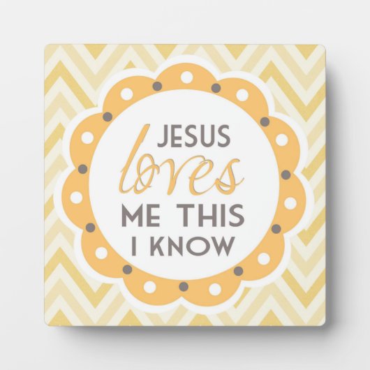 私が知っているプラークをイエスは私を愛している フォトプラーク (正面)