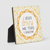 私が知っているプラークをイエスは私を愛している フォトプラーク (正面)