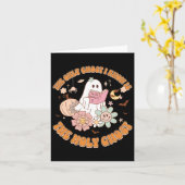 私が知っている唯一の幽霊は聖なる幽霊ホールおもしろい カード (黄色い花)