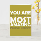 私が知っている最もすばらしい人です カード (黄色い花)