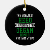 私が知素晴らしらないヒーローは臓器提供者だ セラミックオーナメント (正面)
