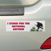 私が祝歌を意味する北アメリカの白頭鷲 バンパーステッカー (車上)