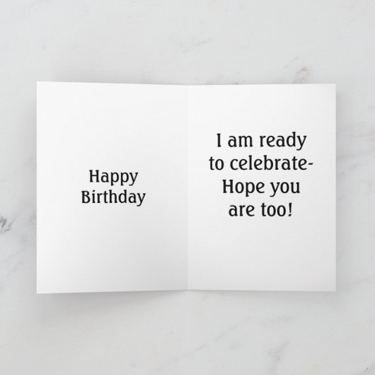 私が祝誕生日 カード (内部)