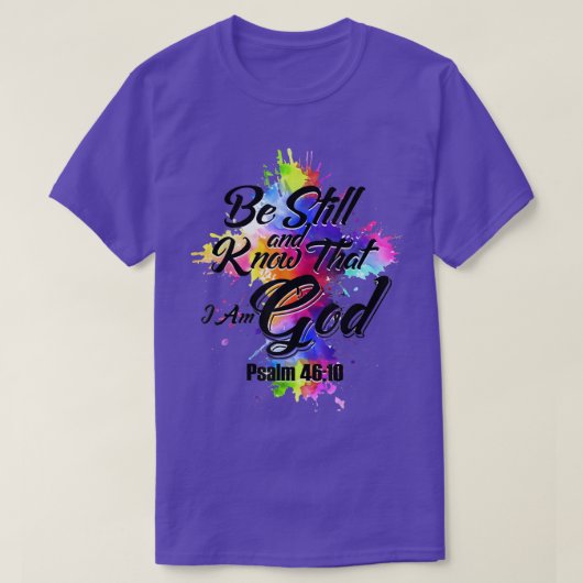 私が神であることを知っている Tシャツ (デザイン正面)