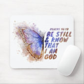 私が神であることを知りなさい:女の蝶 マウスパッド (マウス)