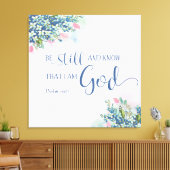 私が神であることを知り続けなさい。 キャンバスプリント (インサイチュ (リビング))