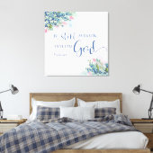 私が神であることを知り続けなさい。 キャンバスプリント (インサイチュ (寝室))