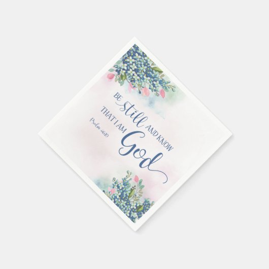 私が神であることを知り続けなさい。 スタンダードカクテルナプキン (角)