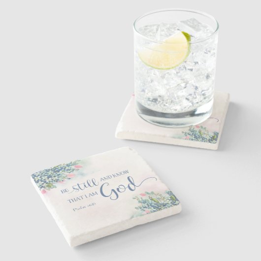 私が神であることを知り続けなさい。 ストーンコースター (横)