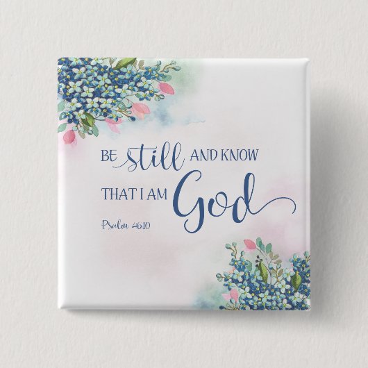 私が神であることを知り続けなさい。 缶バッジ (正面)