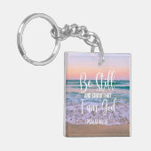 私が神であることを静かに知りなさい キーホルダー (正面左)