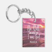 私が神であることを静かに知りなさい キーホルダー (正面左)