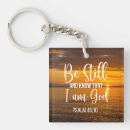 私が神であることを静かに知りなさい キーホルダー