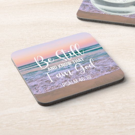 私が神であることを静かに知りなさい コースター (左側)