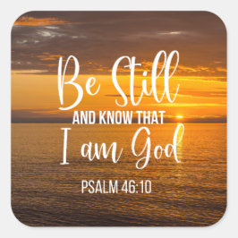 私が神であることを静かに知りなさい スクエアシール
