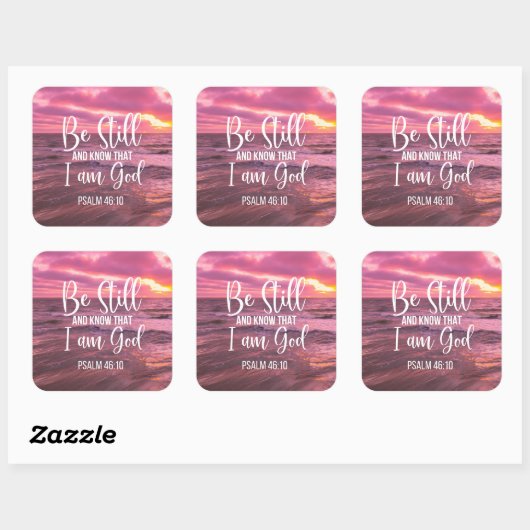 私が神であることを静かに知りなさい スクエアシール (シート)