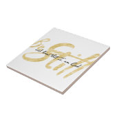 私が神であることを静かに知りなさい タイル (側面)