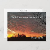 私が神であることを静かに知りなさい ポストカード (正面/裏面)