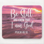 私が神であることを静かに知りなさい マウスパッド (正面)
