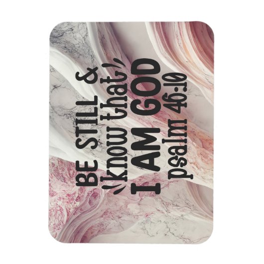 私が神であることを静かに知りなさい マグネット (縦)