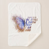 私が神であることを、今でも信じてください。女性の蝶 シェルパブランケット (正面)