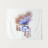 私が神であることを、今でも信じてください。女性の蝶 タペストリー (正面(横))