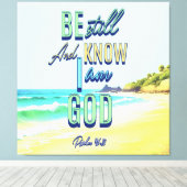 私が神である事を知りなさい詩篇46:10 キャンバスプリント (インサイチュ (ウッドフロア))