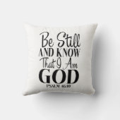 私が神である事を知りなさい詩篇46:10 クッション (裏面)