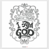 私が神である事を知りなさい詩篇46:10 シール (シート)