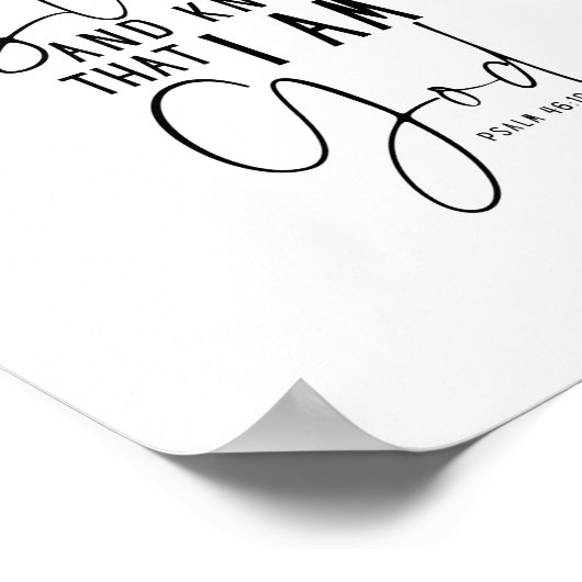 私が神のウォールアートであることを知っている ポスター (角)