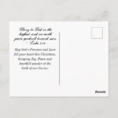 私が神のクリスマスの雪であることを今でも知っている ポストカード (裏面)