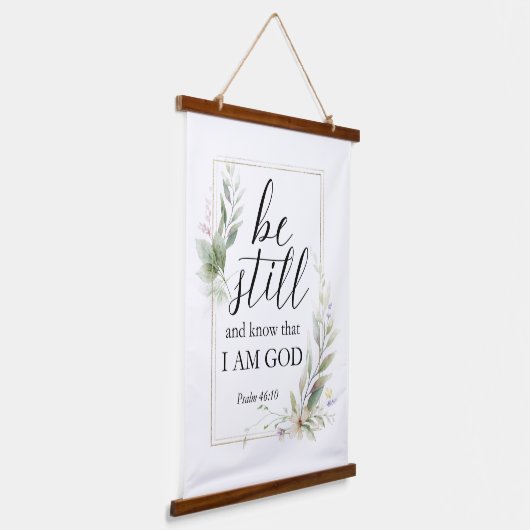 私が神のバイブル・クリスチャンであることを知っている 吊り下げ型タペストリー (傾斜あり)