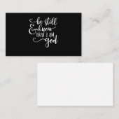 私が神のプサルム46 10クリスだということをまだ知っている 名刺 (正面/裏面)