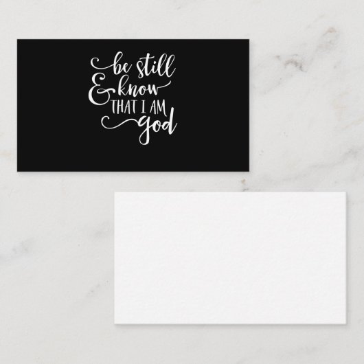 私が神のプサルム46 10クリスだということをまだ知っている 名刺 (正面/裏面)