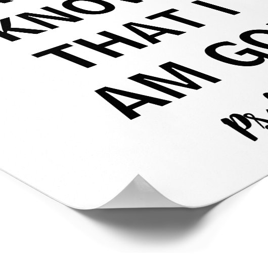 私が神のポスターであることを今でも知っている ポスター (角)