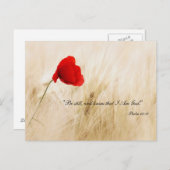 私が神のポストカードであることを知ってまだ残る – Ps46:10 ポストカード (正面/裏面)