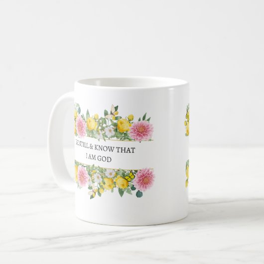 私が神のマグカップであることをじっとして知っている コーヒーマグカップ (正面左)