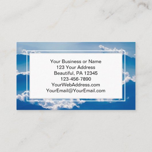 私が神の教会のイベントフライヤーであることを知っている 名刺 (裏面)