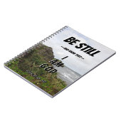 私が神の聖句であることをじっとして知りなさい ノートブック (左側)