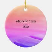 私が神の聖書であることを今でも知っている セラミックオーナメント (裏面)