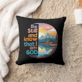 私が神の聖書の聖句であることを今でも知っている クッション (ブランケット)