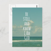 私が神の聖書の聖句であることを今でも知っている ポストカード (正面/裏面)