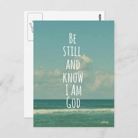 私が神の聖書の聖句であることを今でも知っている ポストカード (正面/裏面)