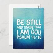 私が神の聖書の聖句であることを今でも知っている ポストカード (正面/裏面)