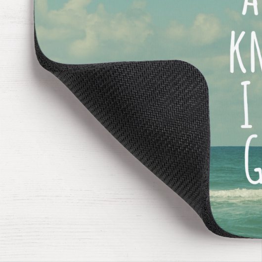 私が神の聖書の聖句であることを今でも知っている マウスパッド (コーナー)