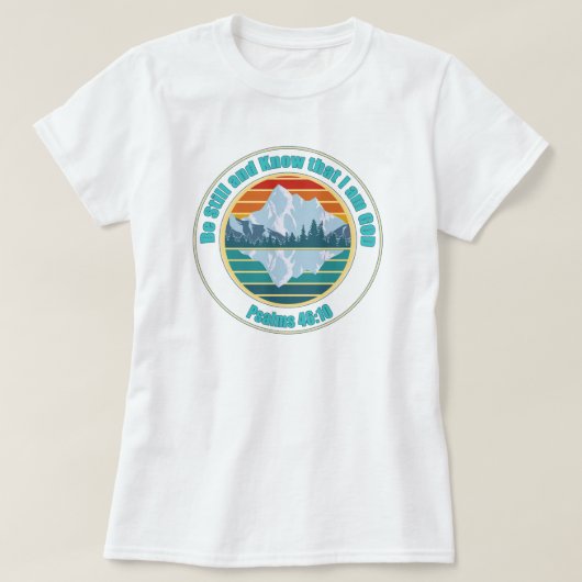 私が神の聖書の聖句であることを今でも知っている Tシャツ (デザイン正面)