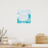 私が神の聖書の聖句の雲であることを今でも知っている ポスター (キッチン)