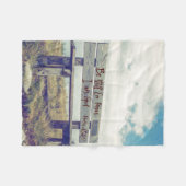 私が神の聖書の聖句ベンチであることを今でも知っている フリースブランケット (正面(横))