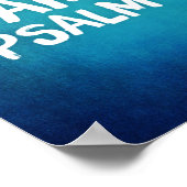 私が神の聖書の聖句詩篇であることを今でも知っている ポスター (角)